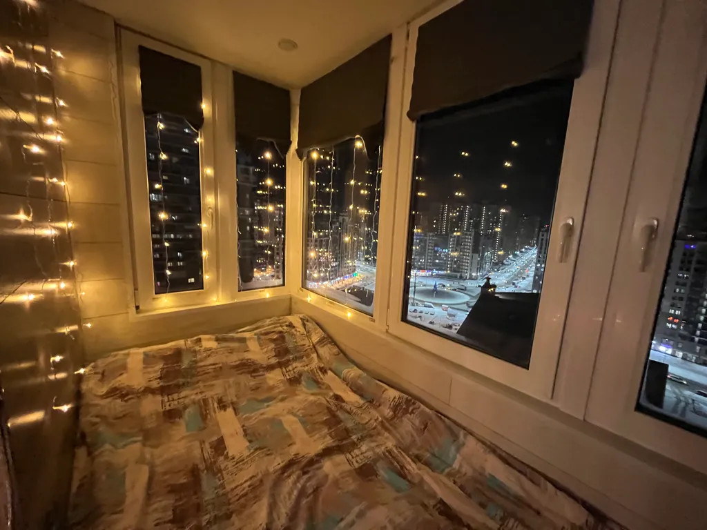 Студия с утепленным балконом