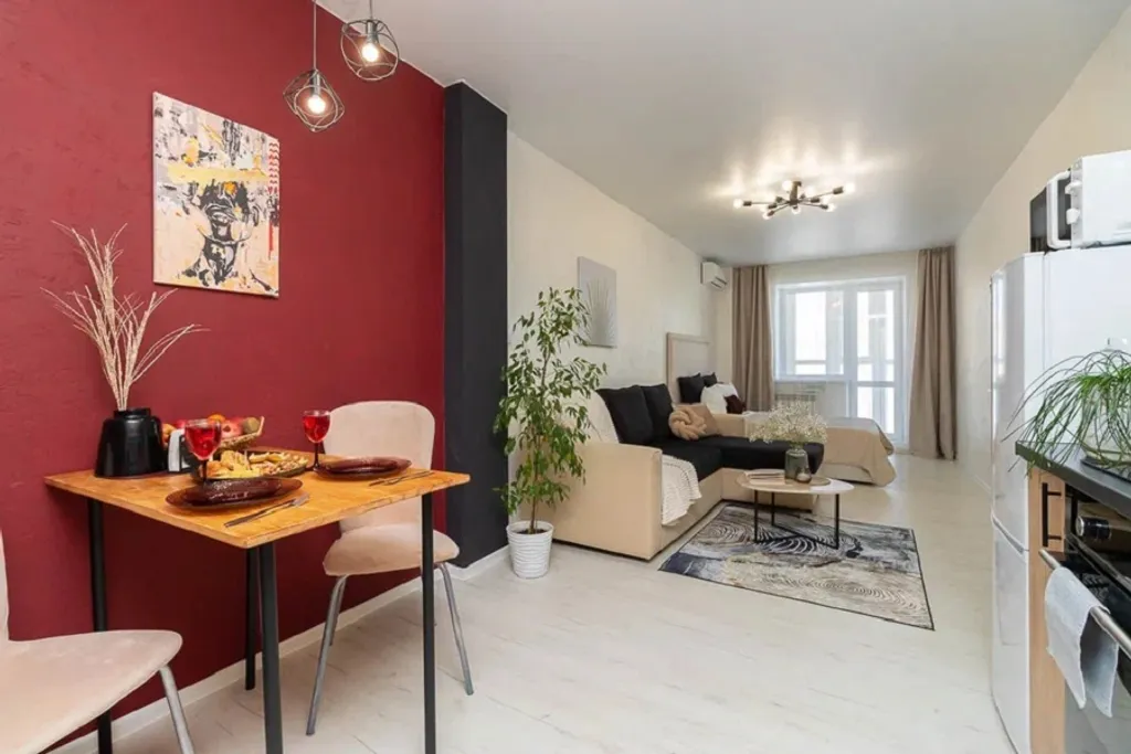 Квартира Хэппи Хаус Современная студия с видом на Иртыш — Омск