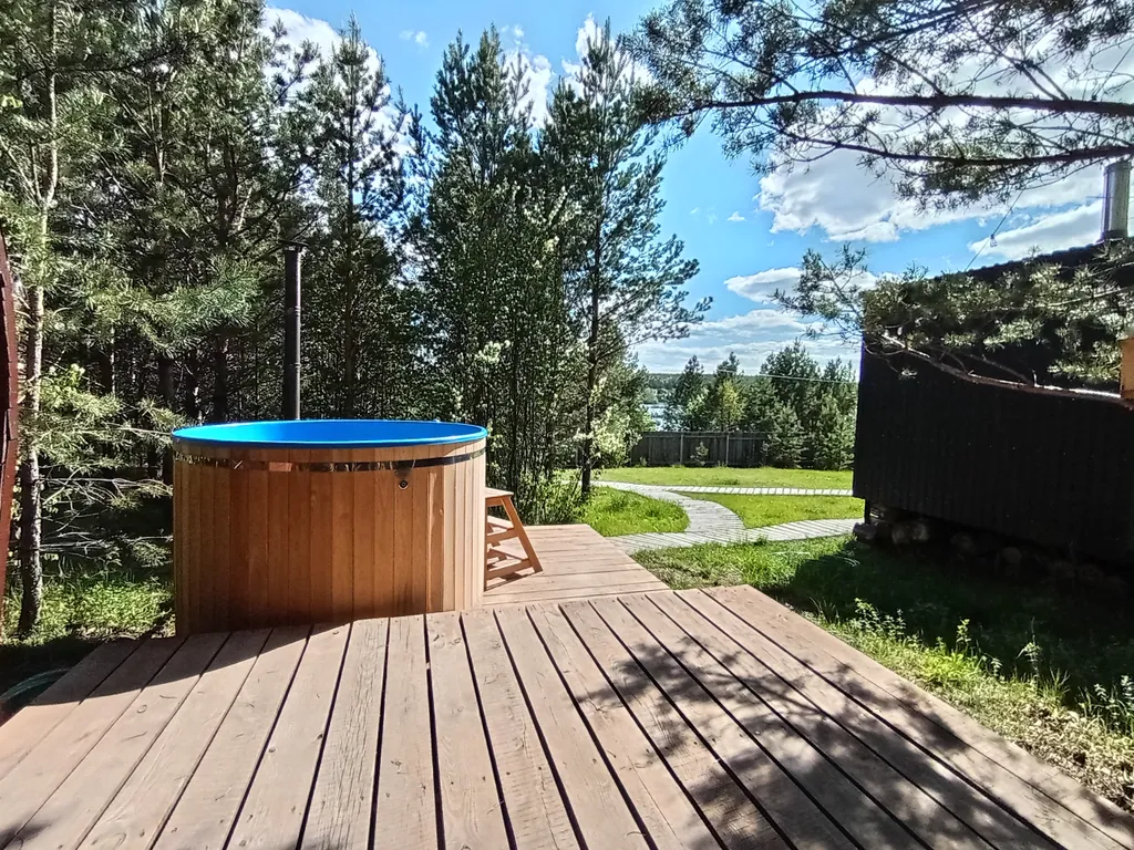 Домик с баней и купелью на дровах на участке 20 соток