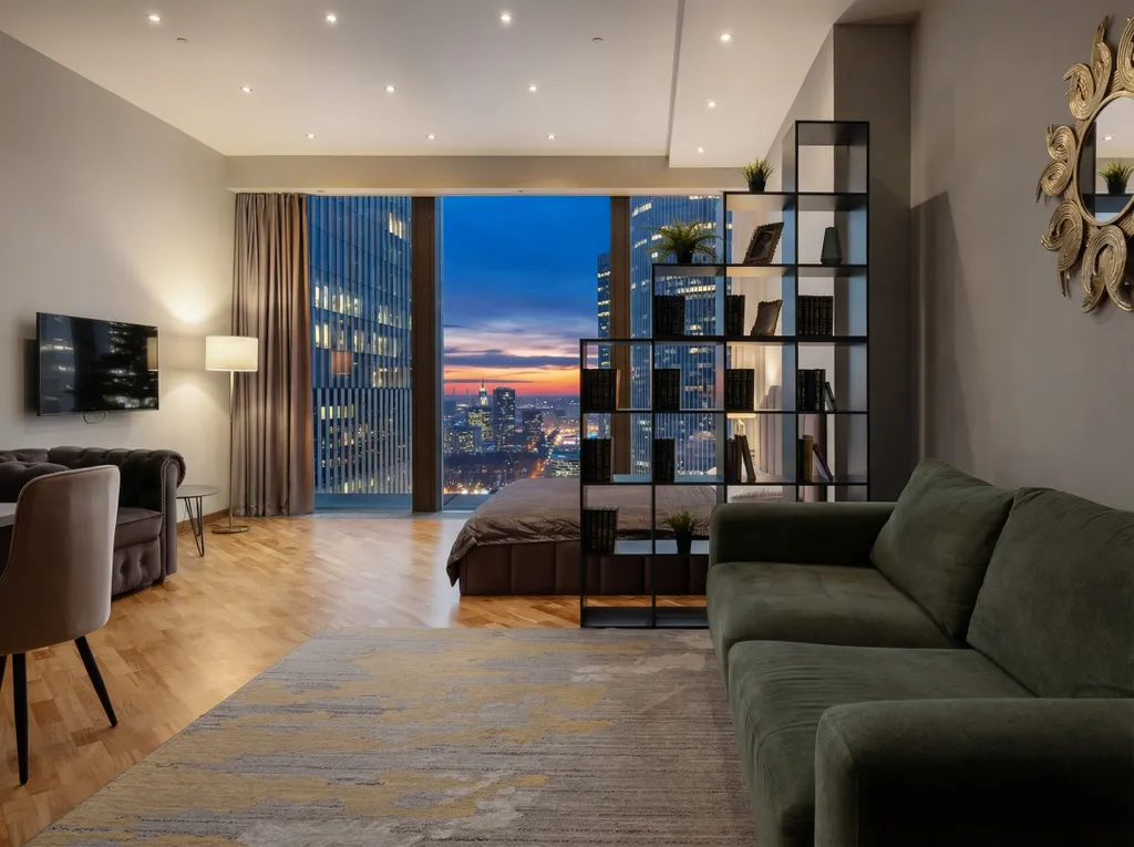 Neva Sky Панорамный вид на небоскребы и город