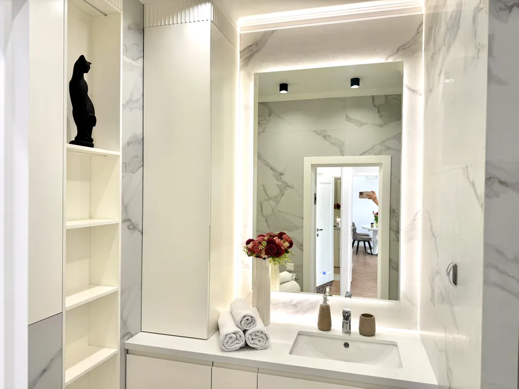 Квартира Квартира Роскошный дизайнерский 2-х комнатный люкс с видом реку и Москва-сити — Москва