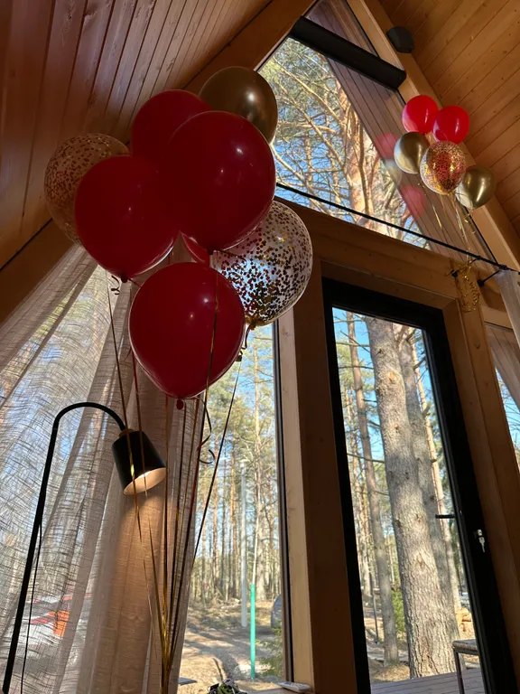 Уютный дом в сосновом лесу