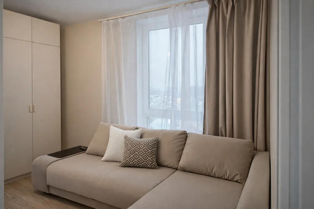 Продуманная 2-х комнатная квартира с ванной