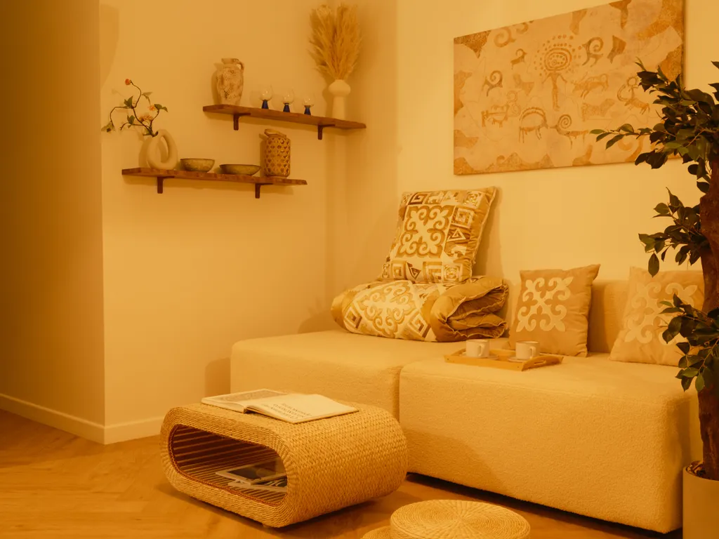 Квартира Japandi in Meridian — Алматы