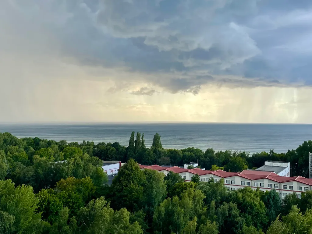 Студия с видом на море на 10 этаже в комплексе Кристалл Балтик-СПА