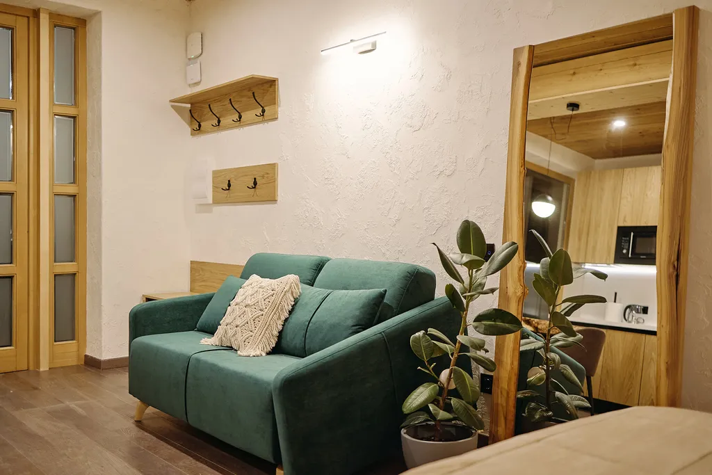 Студия Воздух с классной кухней в гостевом доме Пентакли в Красной Поляне