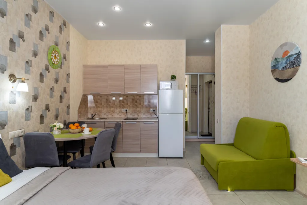 Студия с видом на горы