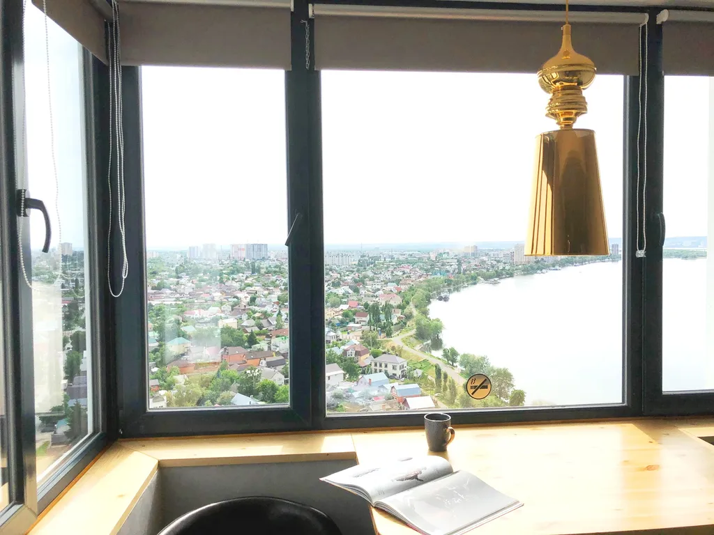 Люкс на 23 этаже с видом на Волгу, Набережная, бесконтактный заезд 24/7