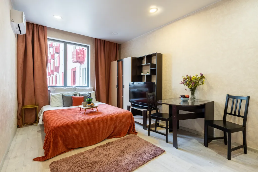 Квартира Квартира Уютная студия в осенних оттенках — Москва