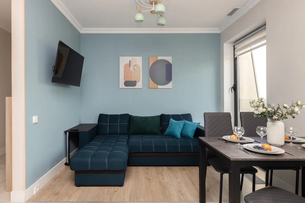 Квартира Квартира Апартамент Metro Suite с панорамным видом в небоскребе бизнес-класса — Москва