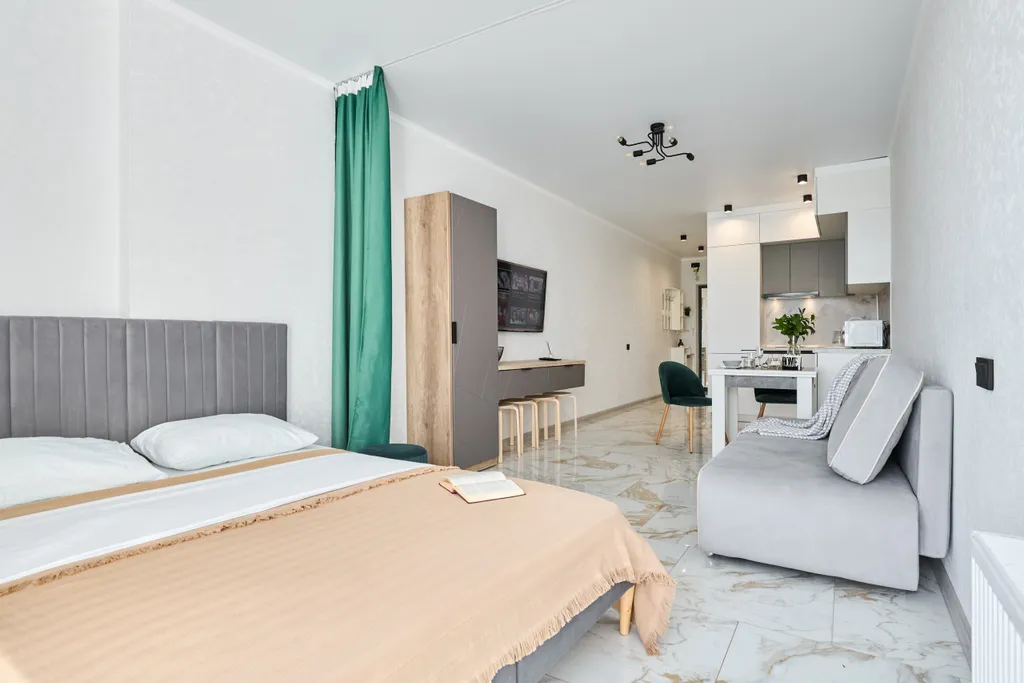 Шикарная студия с прекрасным видом на дон, с 25 этажа, для романтика