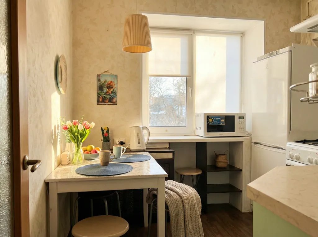 Уютная квартира рядом с Яблоневым садом