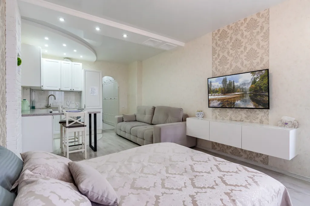 Дизайнерская просторная студия площадь Чкалова