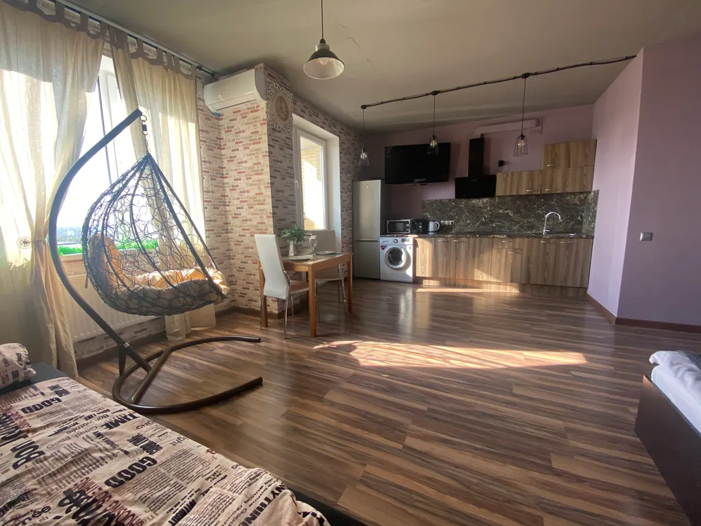 Квартира Квартира с кресло коконом и колонкой Алиса с прекрасным видом — Ростов-на-Дону