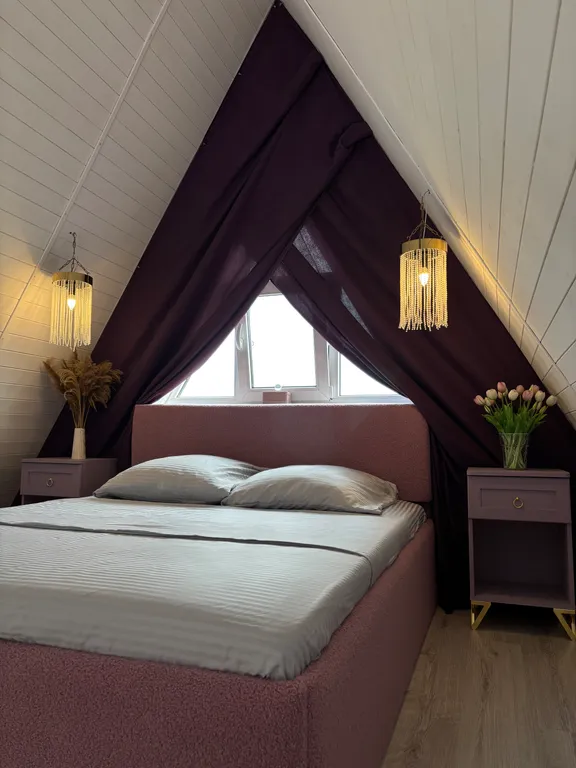 Коттедж Уютный A-frame «Облака» с видом на горы — Гостагаевская