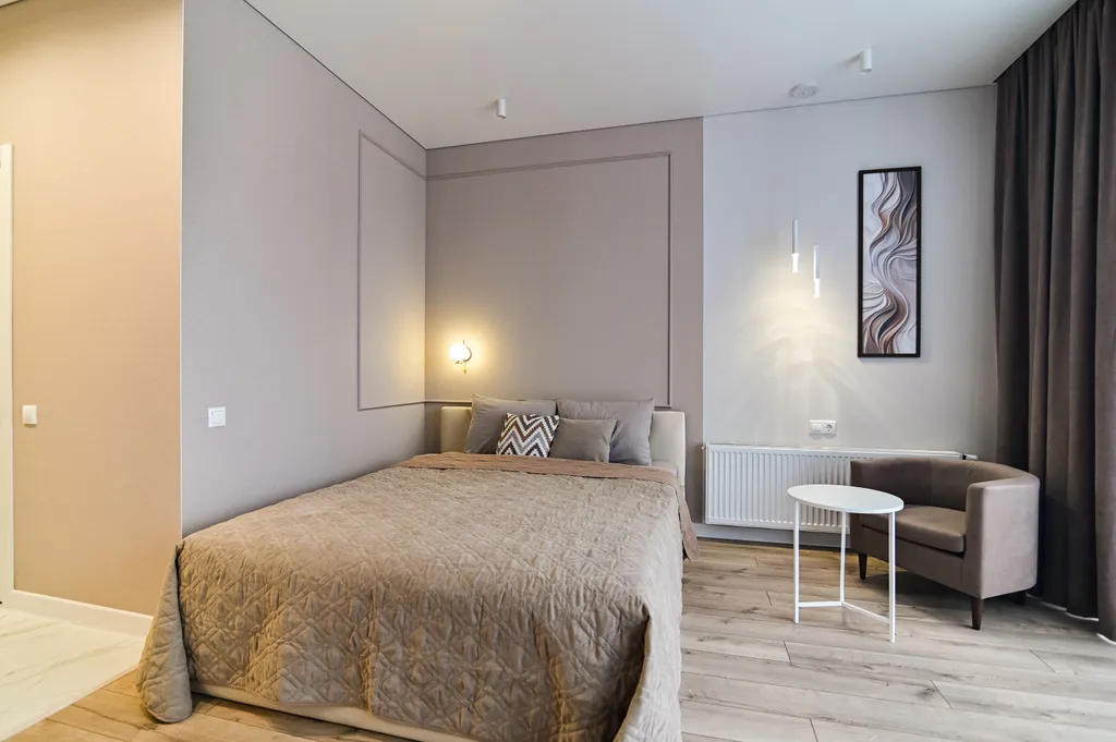 Уютная квартира - студия с кондиционером недалеко от аэропорта