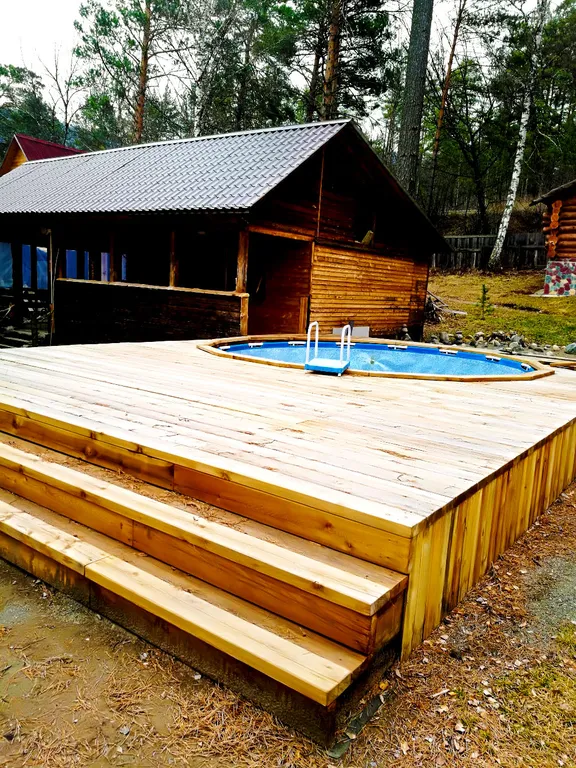 Гостевой дом Кедровое подворье рядом с рекой Катунь