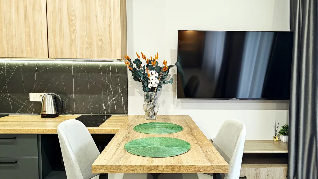 Студия с персональным выходом к шезлонгам - и вы любуетесь горами