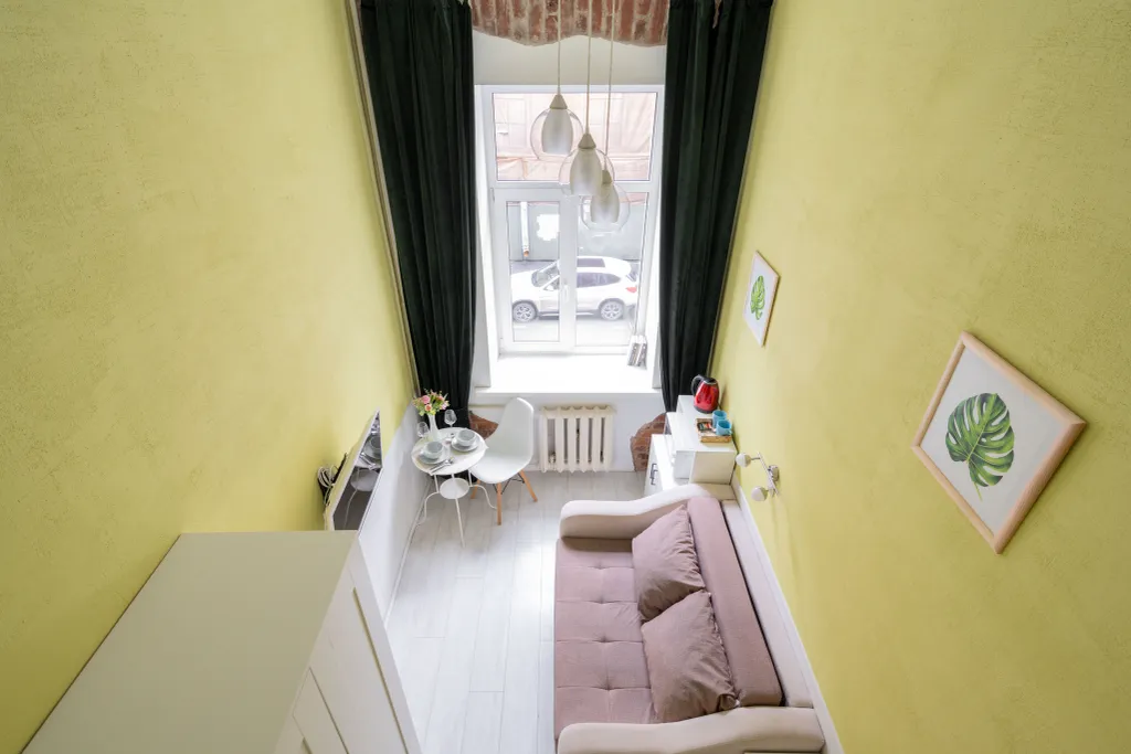 Квартира Квартира Компактная студия  New Horizon Есения в историческом центре Питера — Санкт-Петербург