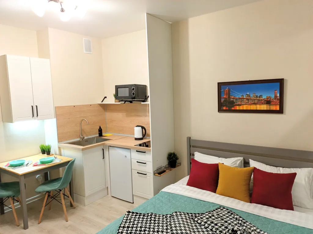 Студия у автовокзала с 3 спальными местами