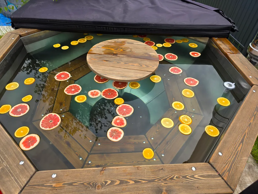 Шале с баней и сибирским чаном с подсветкой 3.0