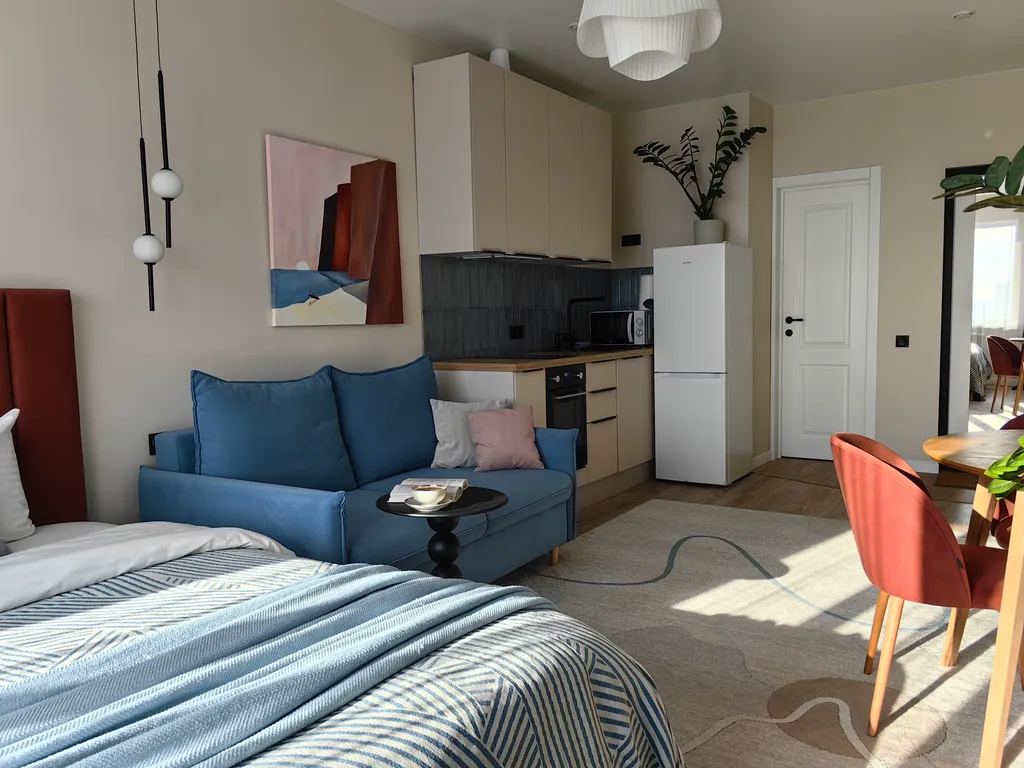 "Терракотовый берег" - Изысканная новая студия в центре города