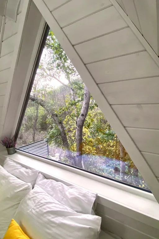 Коттедж А-фрейм коттедж Лимон с бассейном — Прасковеевка