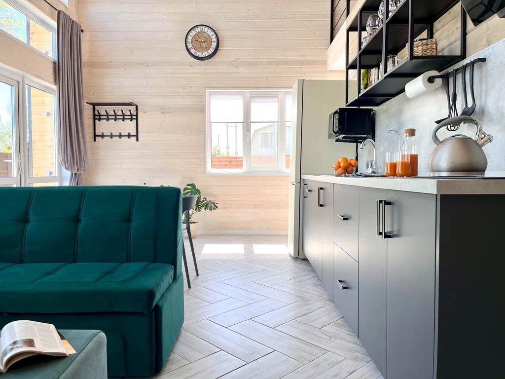 Дом отдыха барнхаус у Волги с баней и банным чаном