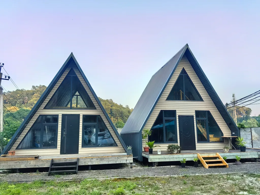 А-фрейм у моря