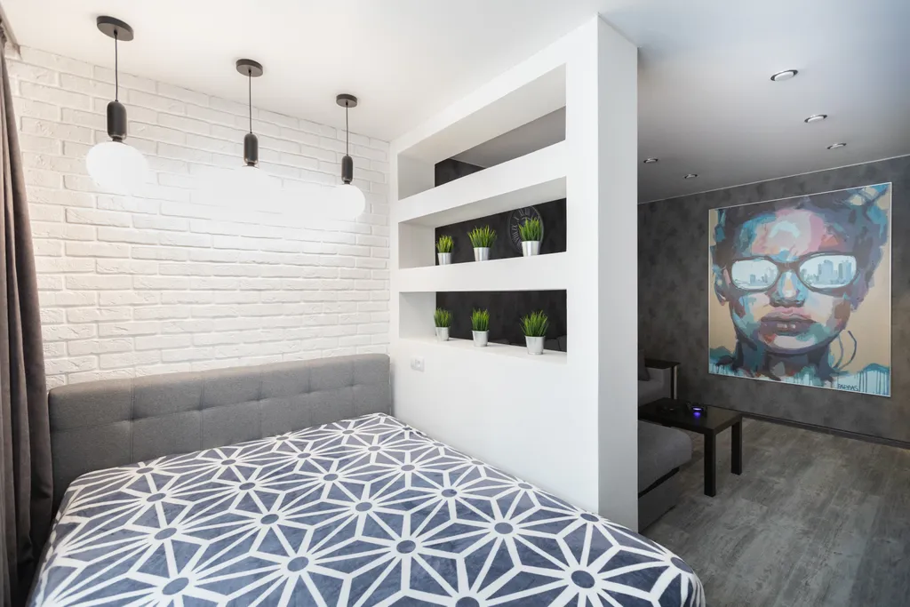 1-комнатная квартира, рядом склон