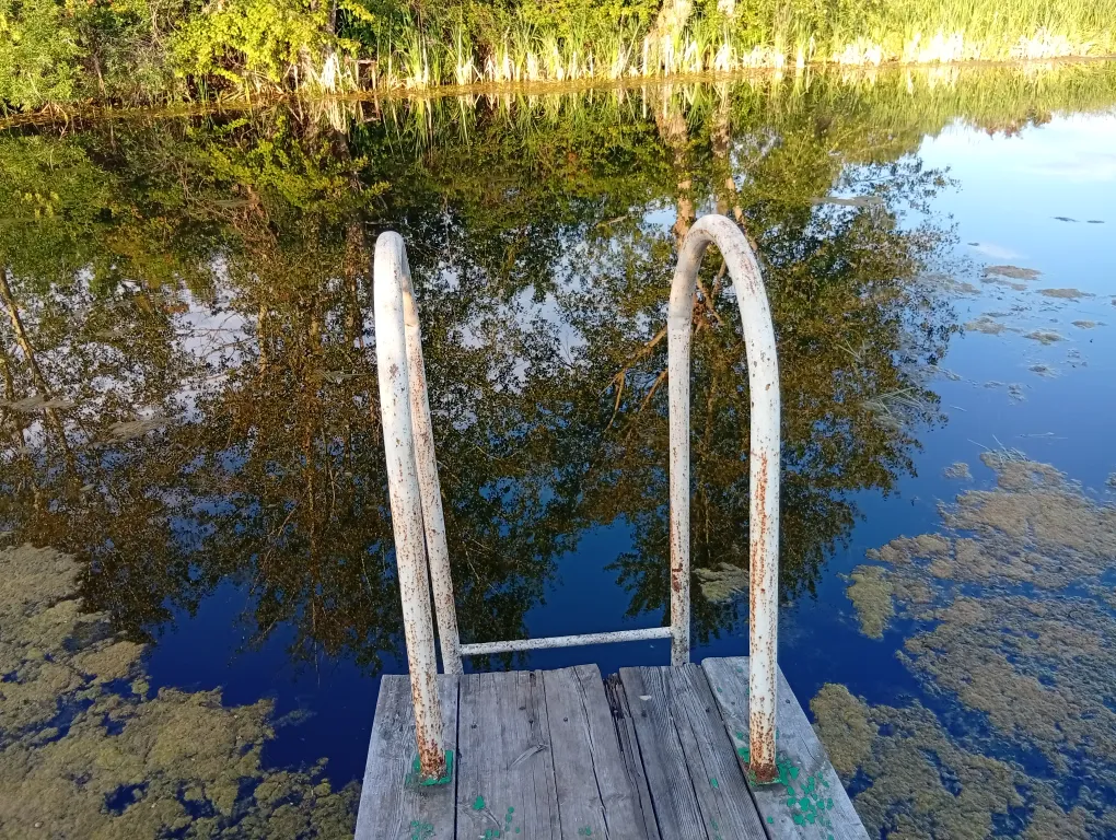 Тихая база Нью-амстердам на озере кожак