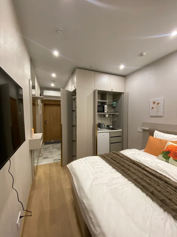 Квартира Студия с лоджией на заливе в комплексе с подогреваемым бассейном — аренда посуточно в Зеленогорск