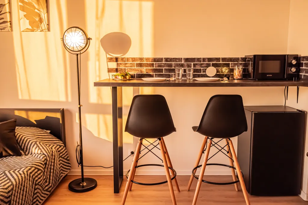 Уютная, красивая квартира-студия The Room Black