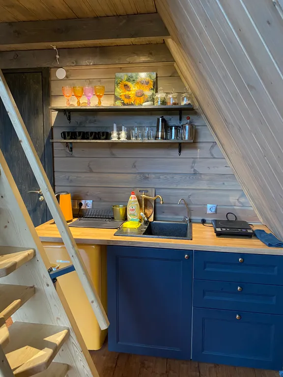 Шале Småland Люкке Хаус на хуторе близ речки