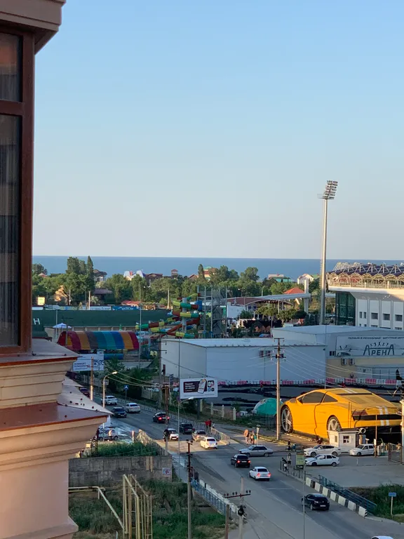 Уютная евродвушка с видом на море напротив Анжи арены
