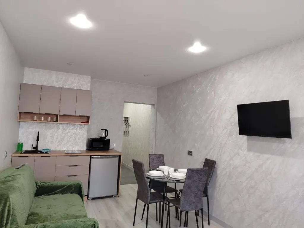 Новая квартира-студия для семейного отдыха и деловых поездок