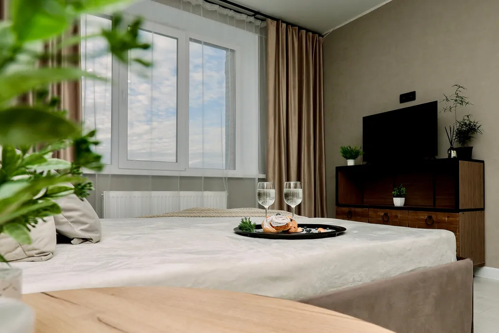 Евро двухкомнатная квартира для комфортного отдыха в центре города