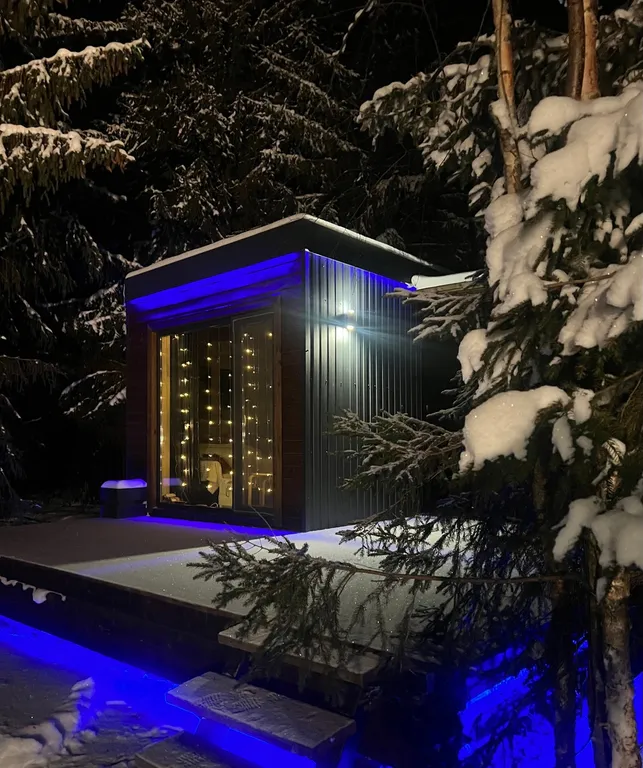 Коттедж Дом с панорамными окнами в лесу — Ломоносов