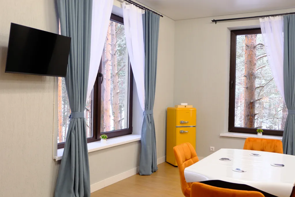 Студия с дизайнерским ремонтом