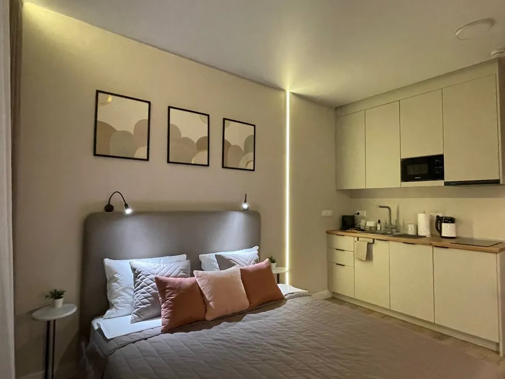 Апартаменты с видом на хвойный лес