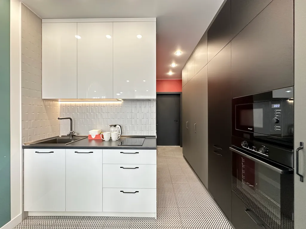 Квартира Квартира Дизайнерская студия для пары, вид на Москва-сити — Москва