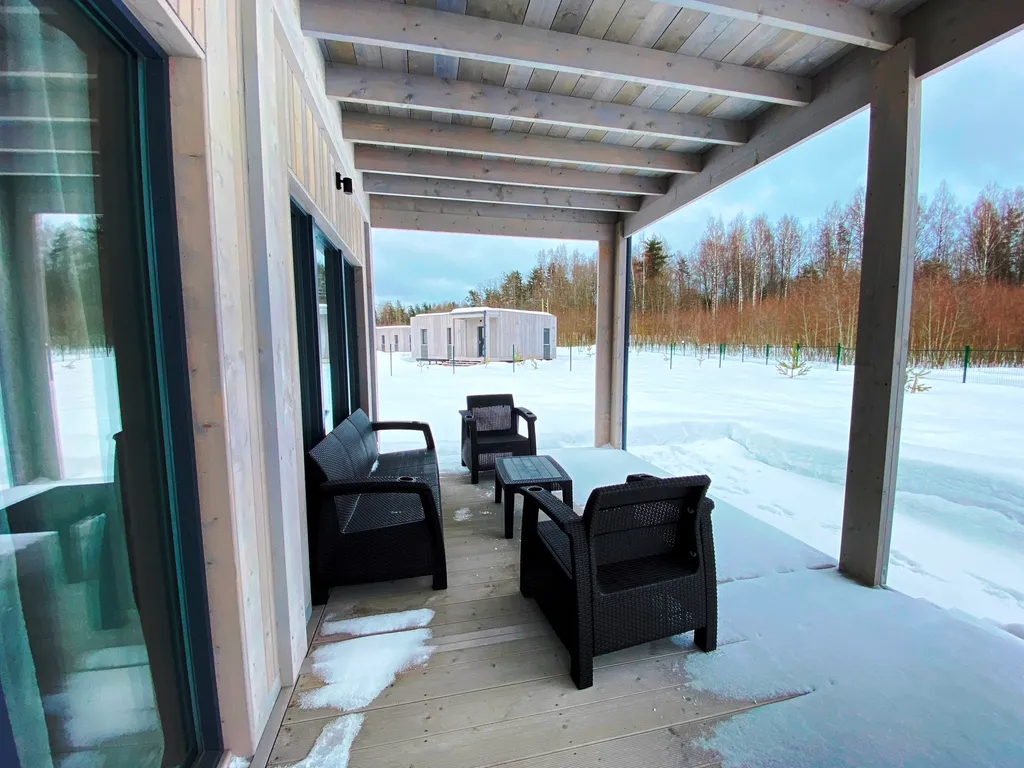 Коттедж Новый уютный дом с кондиционером на опушке леса в 20 минутах от города — Санкт-Петербург