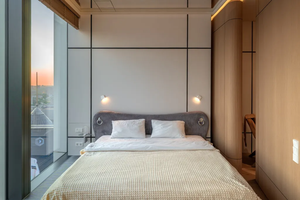 Sky city moscow ванна у окна, закатная сторона, premium дизайн