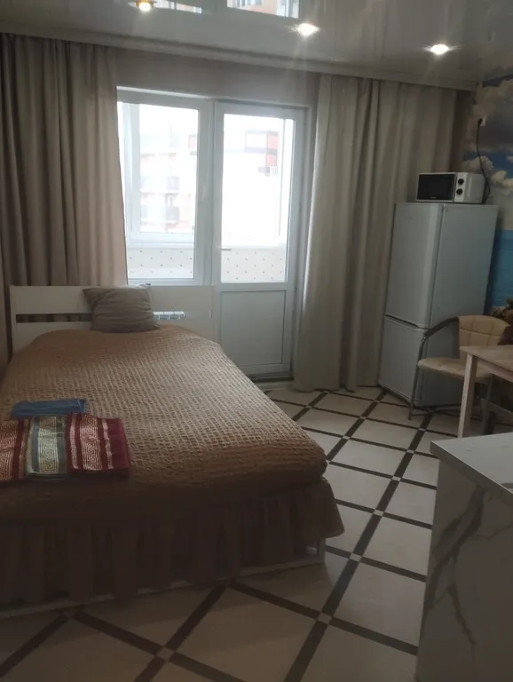 Чистая уютная студия с хорошим ремонтом