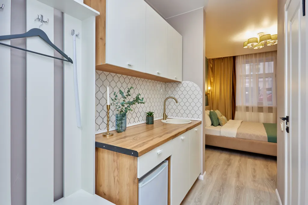 Квартира Квартира Уютная студия Блю — Санкт-Петербург