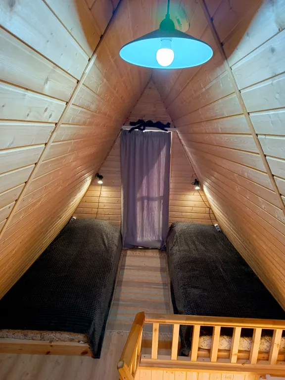 Дом в стиле A-Frame с сауной