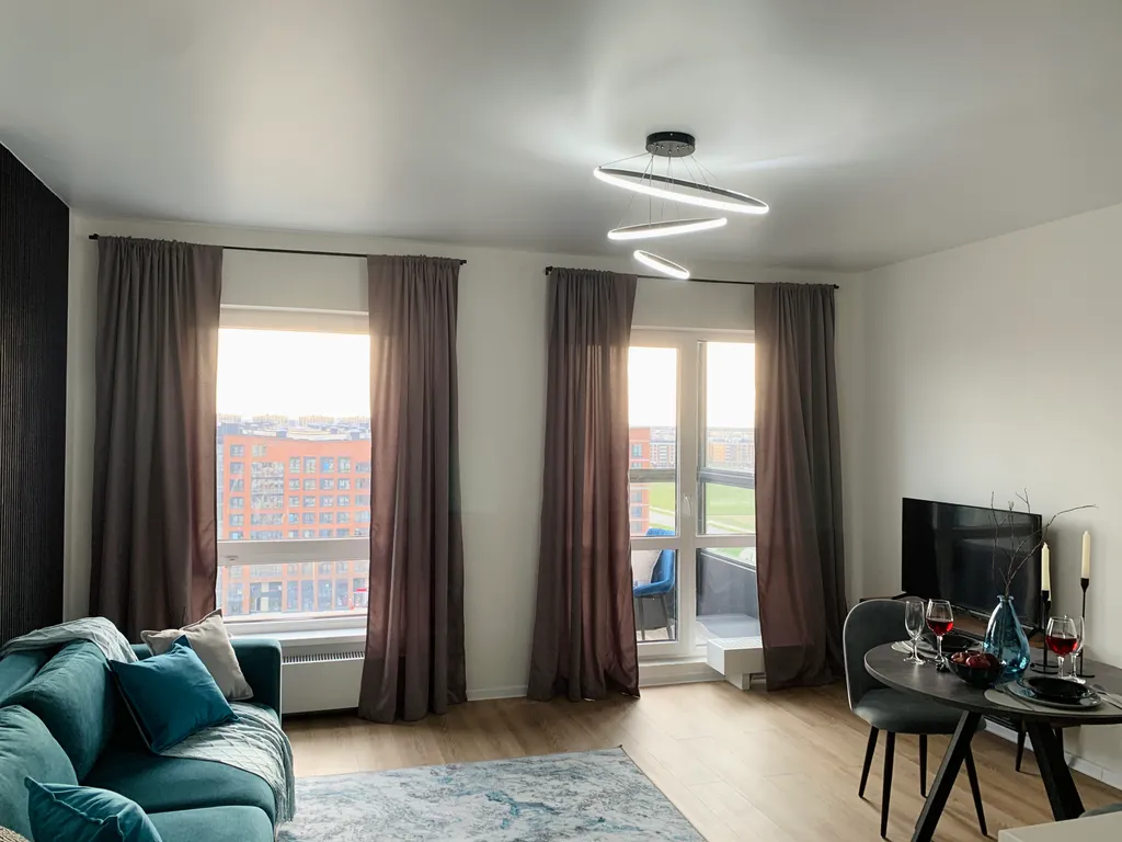 Студия с видом на закат