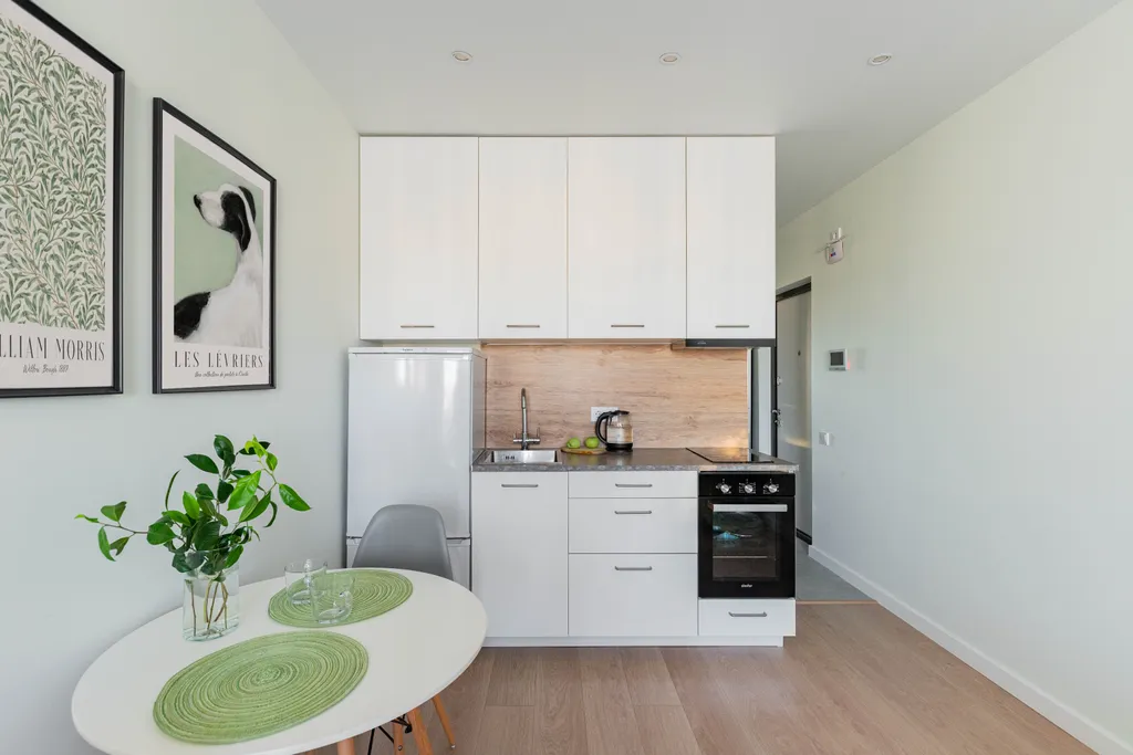 Студия с новым ремонтом