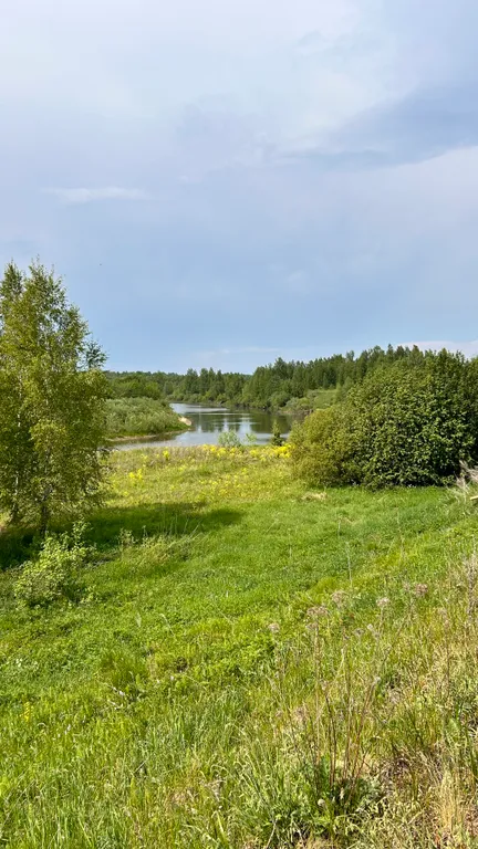 Стильный Красный дом у реки