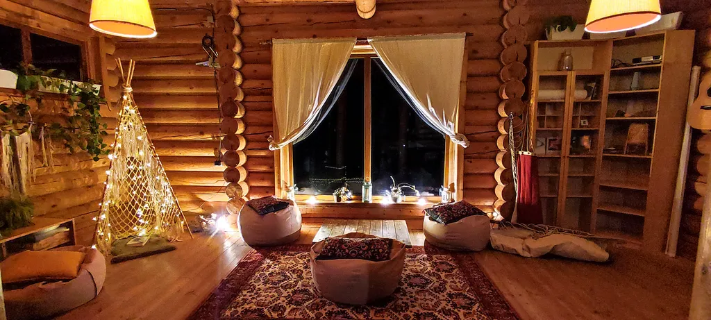 Коттедж Коттедж Просторный сруб с гамаком, камином и баней — Мезмай